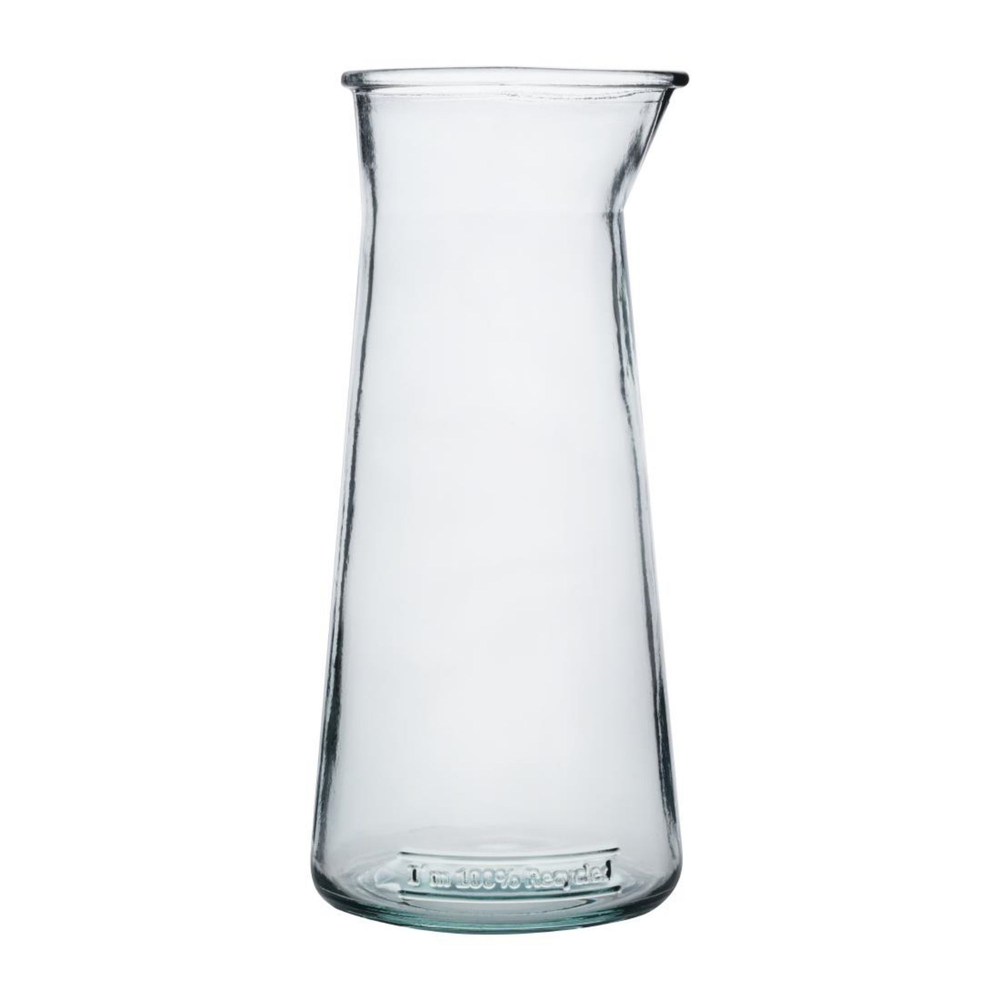 Picture of Olympia Recycled Glass Conical Carafes 1Ltr (6 Pack) - JA333