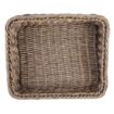 Picture of Olympia Polywicker Rectangular Display Basket Dark Brown 360x300mm - JA362