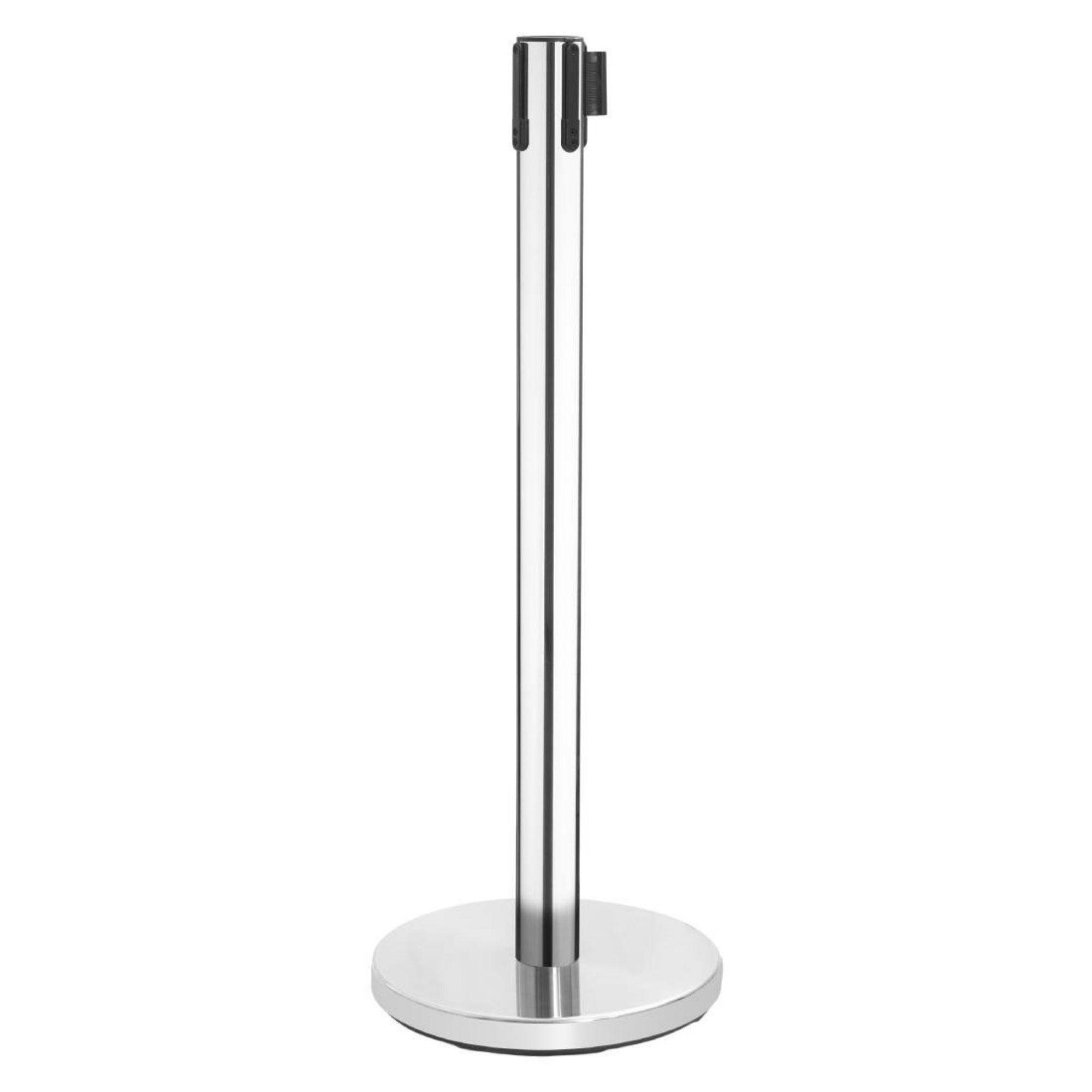 Picture of Bolero Polished Stainless Steel Black Strap Barriers 3m (2 Pack) - JA341