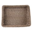 Picture of Olympia Polywicker Rectangular Display Basket Dark Brown 525x385mm - JA363