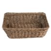 Picture of Olympia Polywicker Rectangular Basket Dark Brown 300x230mm - JA360