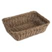Picture of Olympia Polywicker Rectangular Basket Dark Brown 300x230mm - JA360