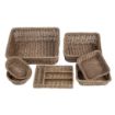 Picture of Olympia Polywicker Square Basket Dark Brown 230x230mm - JA361