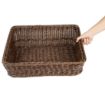 Picture of Olympia Polywicker Rectangular Display Basket Dark Brown 525x385mm - JA363