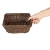 Picture of Olympia Polywicker Square Basket Dark Brown 230x230mm - JA361