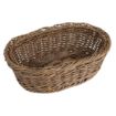 Picture of Olympia Polywicker Oval Basket Dark Brown 240x170mm - JA359