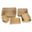 Picture of Olympia Polywicker Rectangular Display Basket Light Brown 360x300mm - JA355