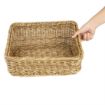 Picture of Olympia Polywicker Rectangular Display Basket Light Brown 360x300mm - JA355