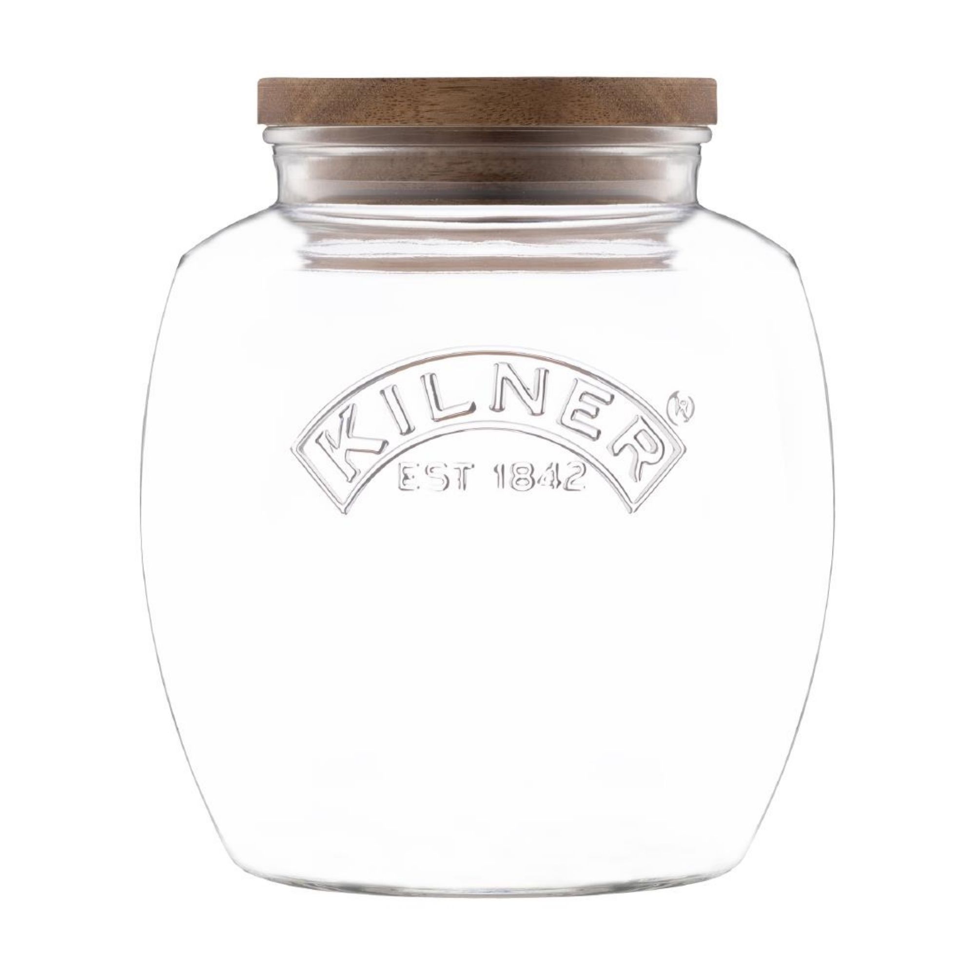 Picture of Kilner Universal Jar with Acacia Wooden Lid 2Ltr - JA604