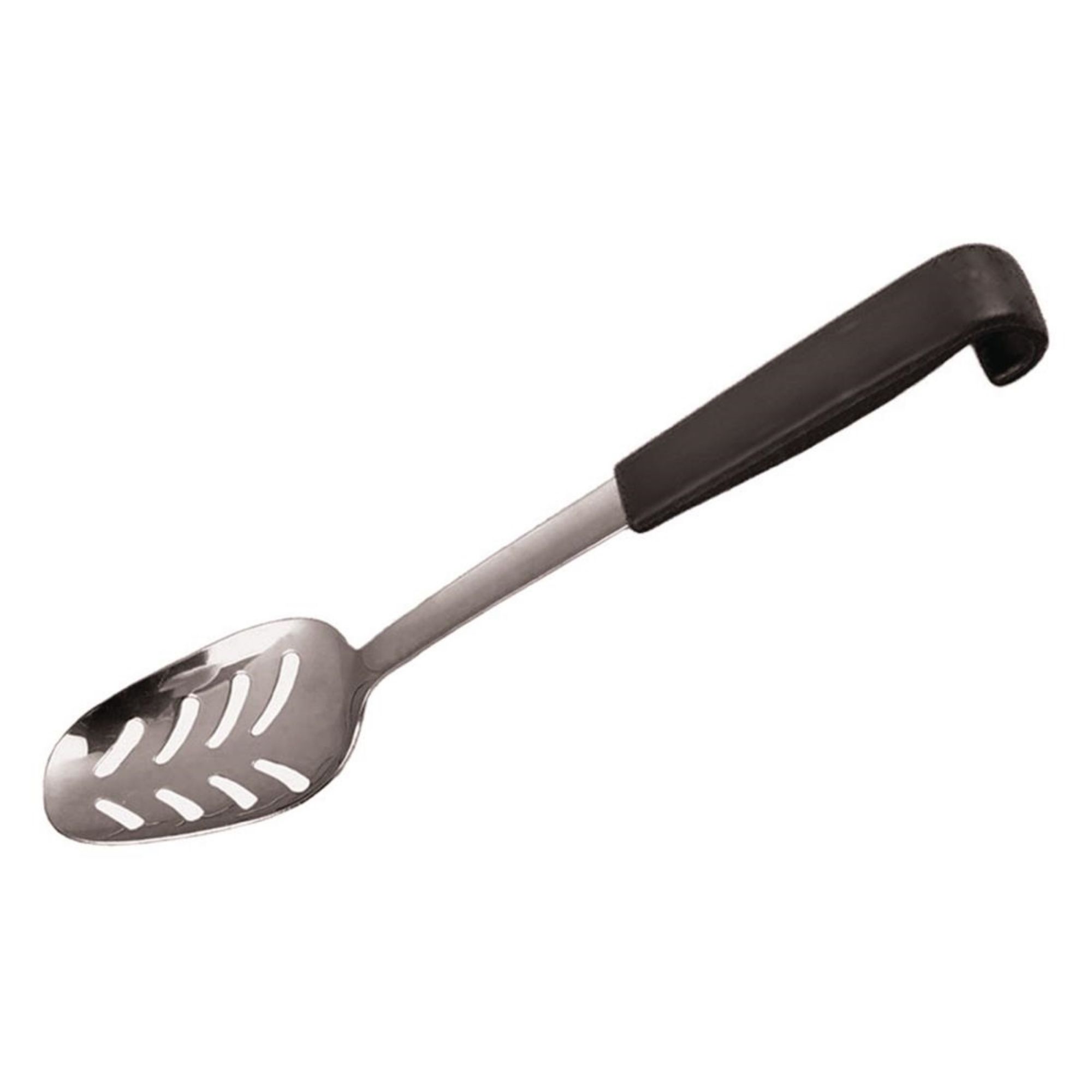 Picture of Mermaid Le Buffet Black Handled Serving Spoon Perforated 240mm - J783