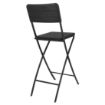 Picture of Bolero Folding Bar Chairs Black Wood-Effect (2 Pack) - HZ893