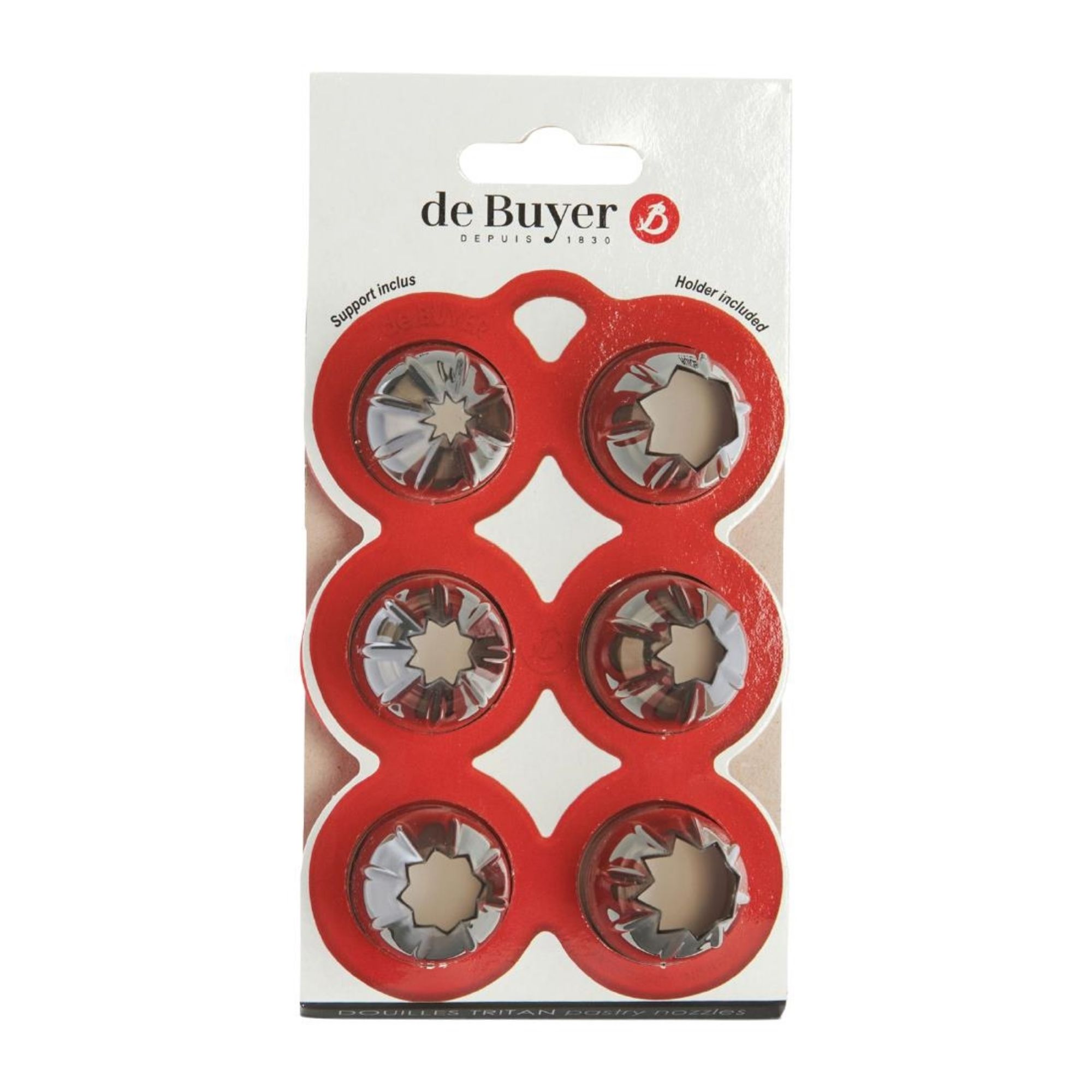 Picture of De Buyer Tritan Star Nozzles (6 Pack) - HZ659