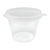 Picture of Fiesta Recyclable Portion Pots with Lids 50ml (50 Pack) - HZ577