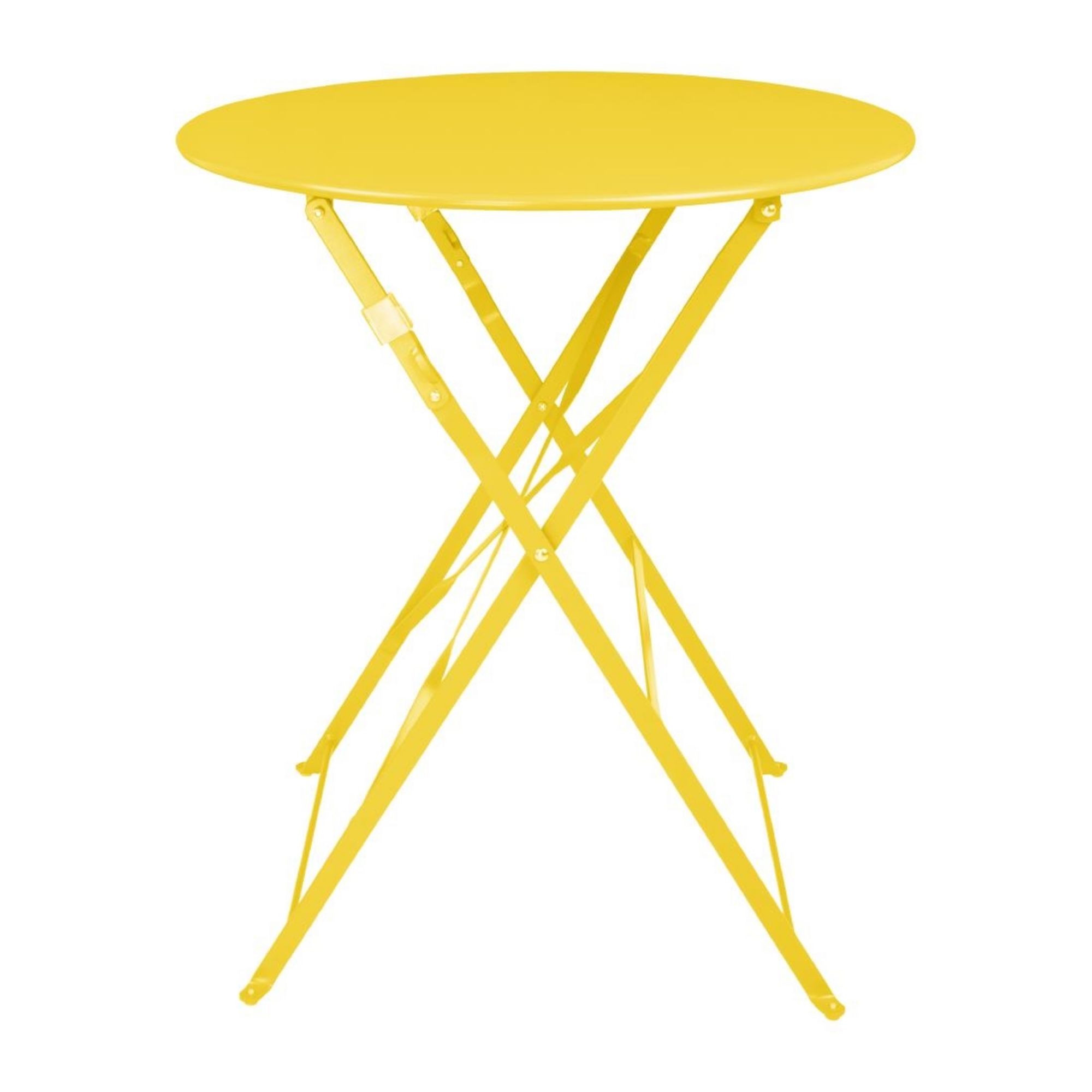 Picture of Bolero Perth Mellow Yellow Pavement Style Round Table 600mm - HZ369