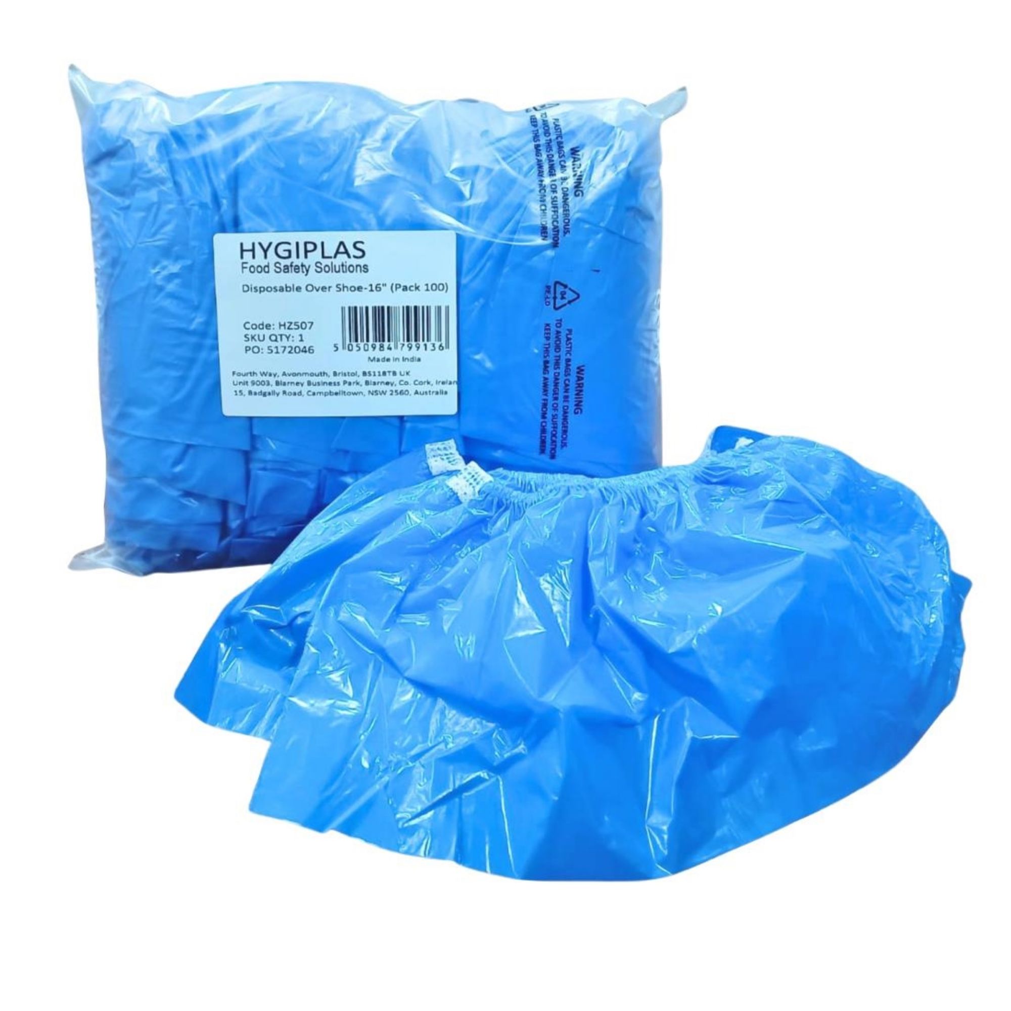 Picture of Hygiplas Disposable Overshoe Covers - 16" (100 Pack) - HZ507
