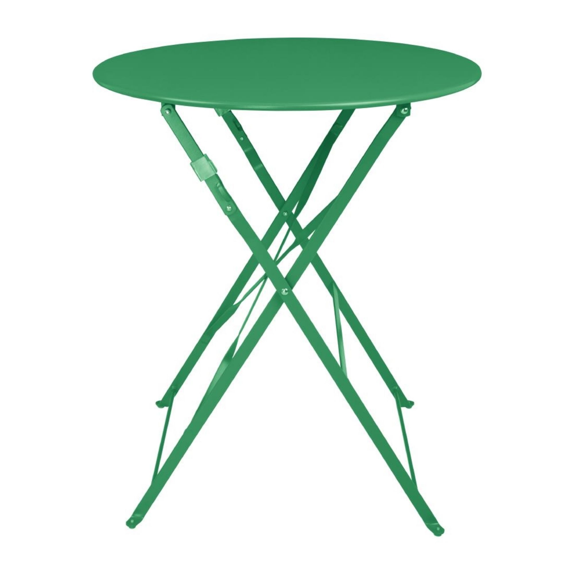 Picture of Bolero Perth Forest Green Pavement Style Round Table 600mm - HZ367