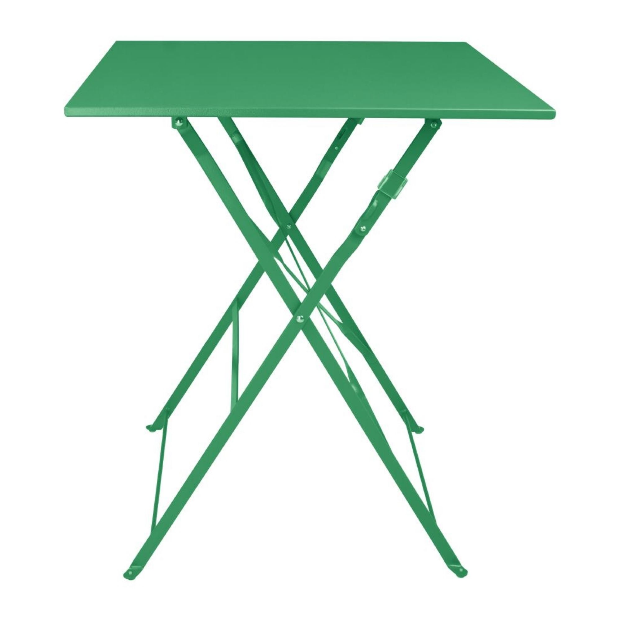 Picture of Bolero Perth Forest Green Pavement Style Square Table 600mm - HZ366