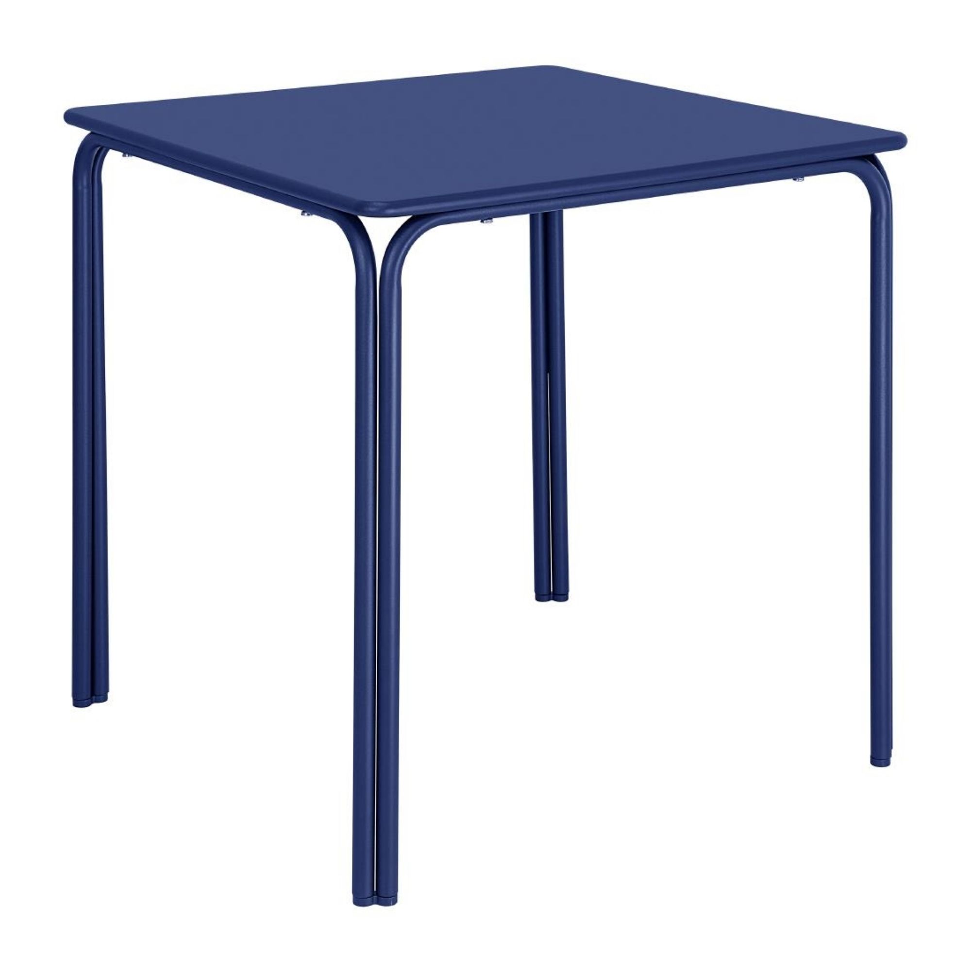 Picture of Bolero Adeline Steel Square Table 700mm Dark Navy - HZ356