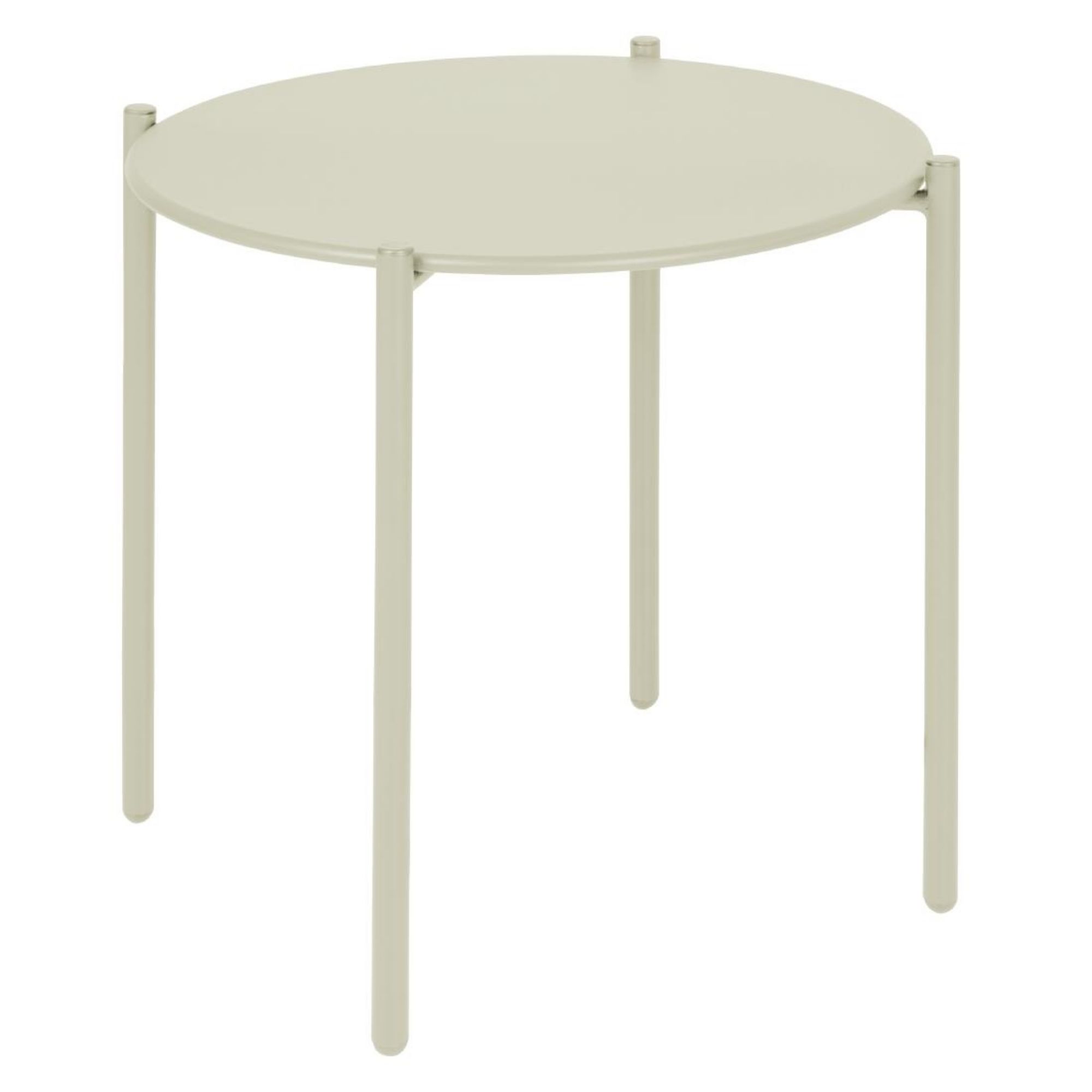 Picture of Bolero Perth Round Low Coffee Table Light Grey 450mm - HZ377