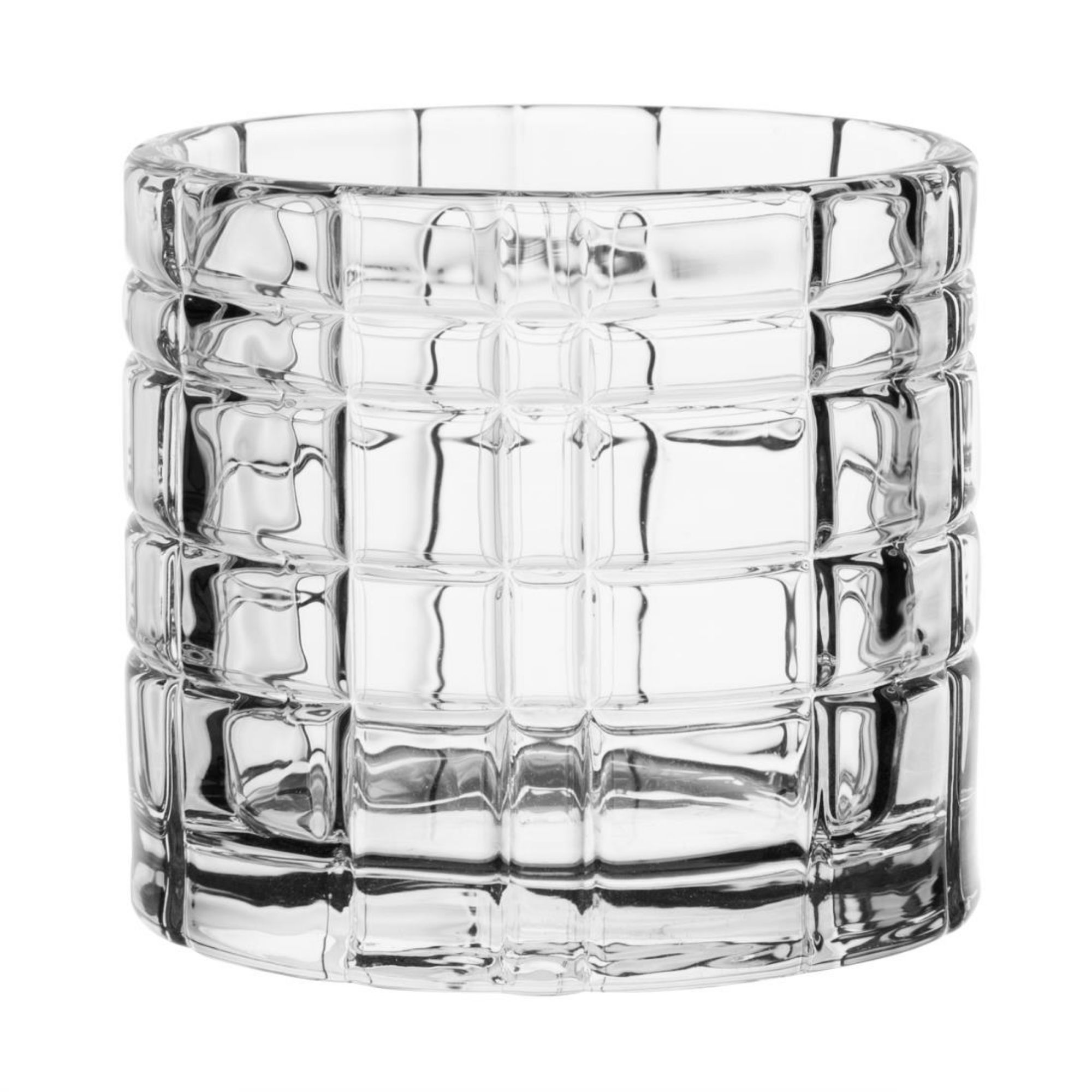 Picture of Olympia Geo Glass Tealight Holders 64x57mm (6 Pack) - HZ332