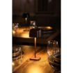 Picture of Olympia Lucca Table Lamp Squared Dome Chestnut 200mm - HZ205