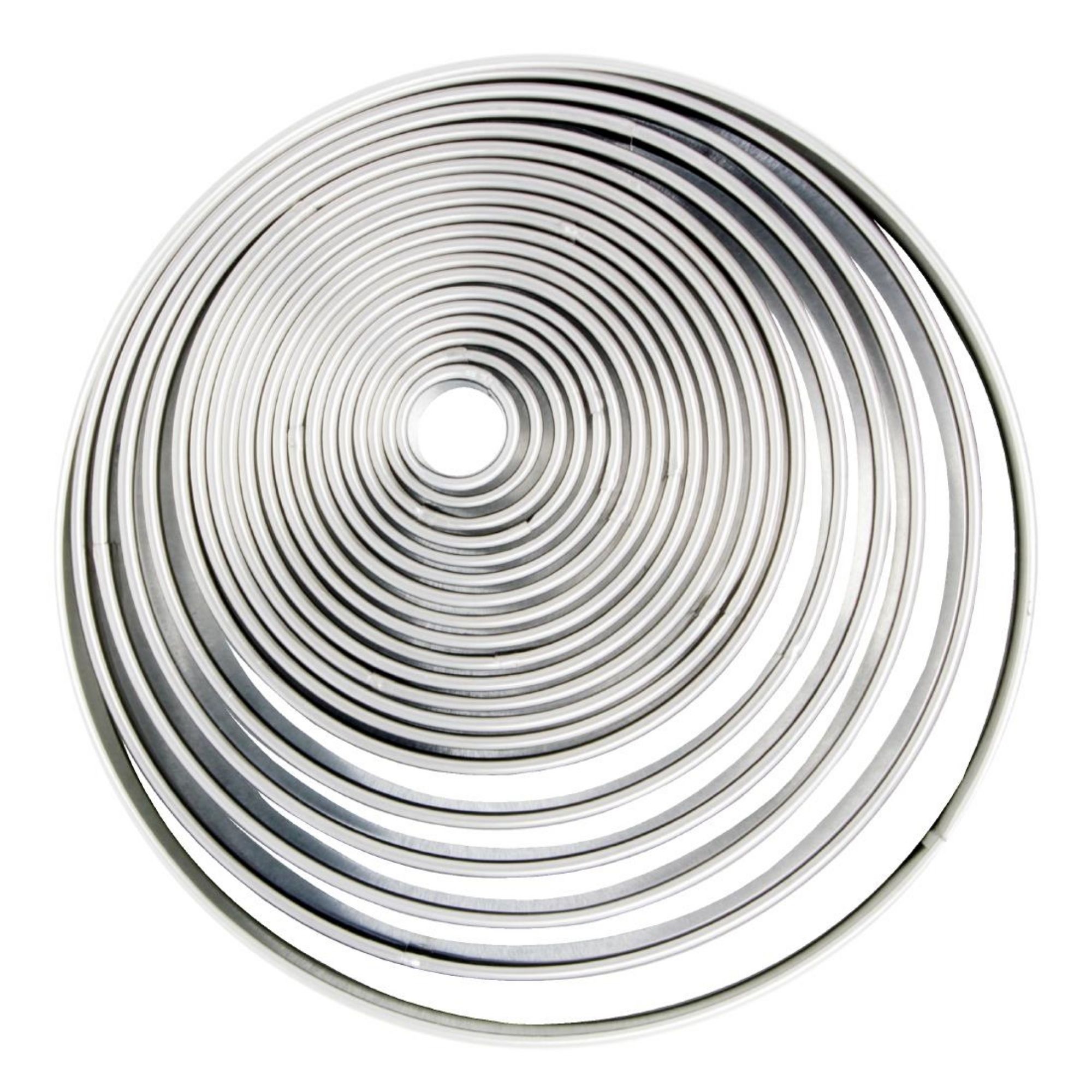 Picture of PME Round Stainless Steel Cutters (19 Pack) - HZ073