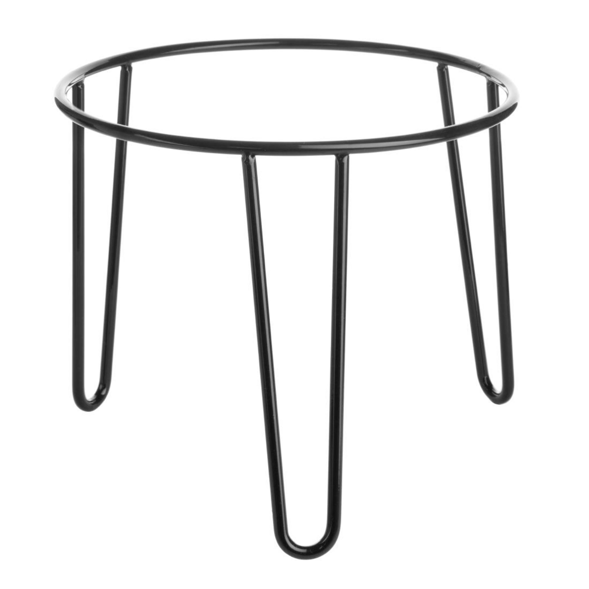 Picture of Olympia Non-Slip Riser Round Black Wire 210x180mm - HY984