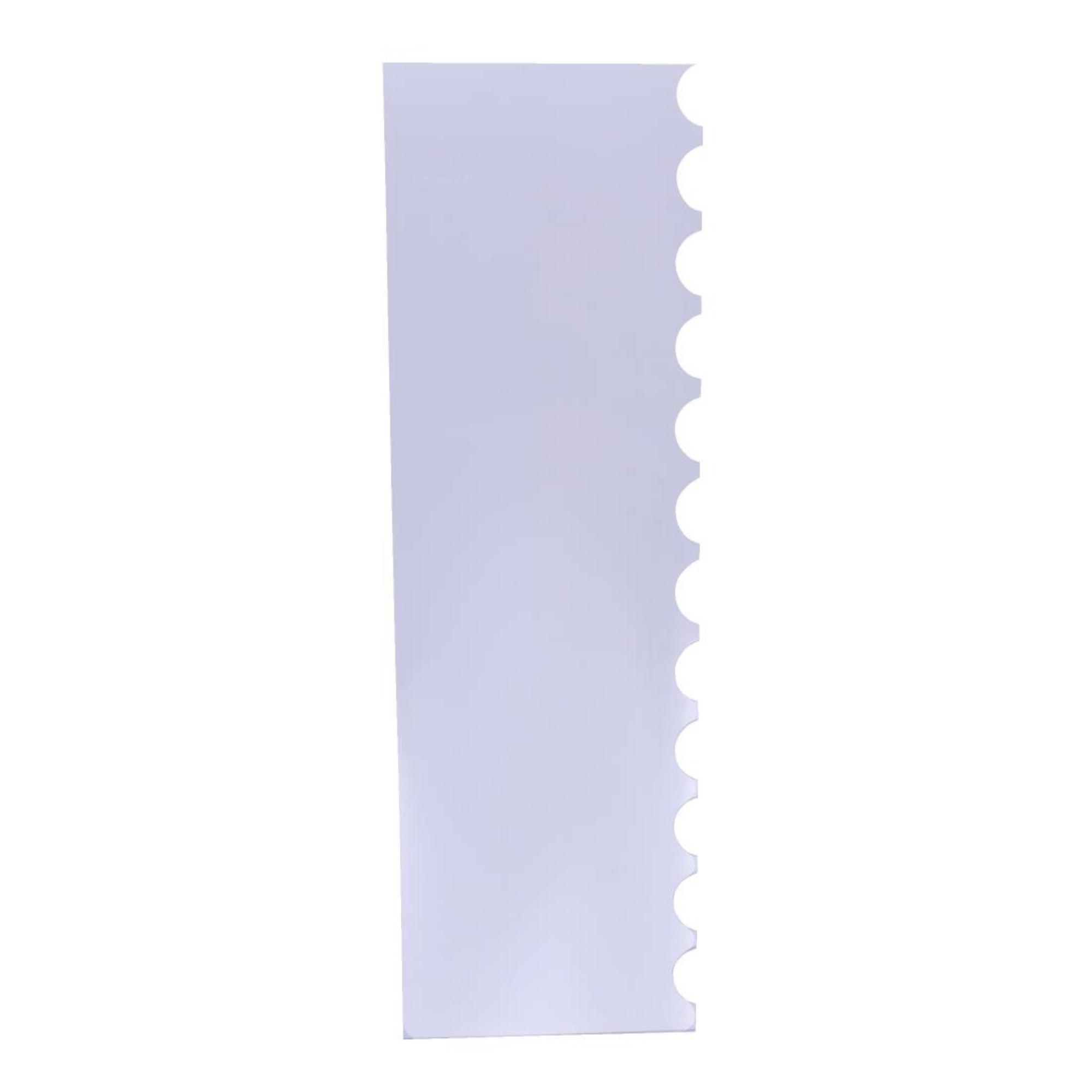Picture of PME Side Scraper Patterned Acrylic Scallop 255mm - HZ050