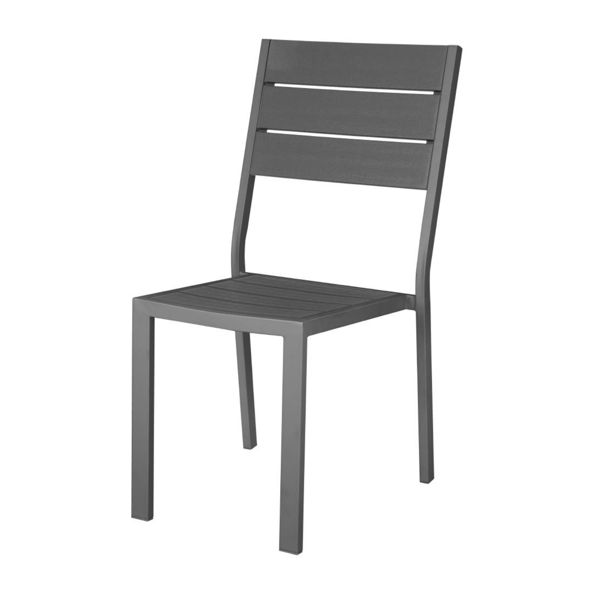 Picture of Bolero Valletta Grey Slatted Side Chair (4 Pack) - HZ023