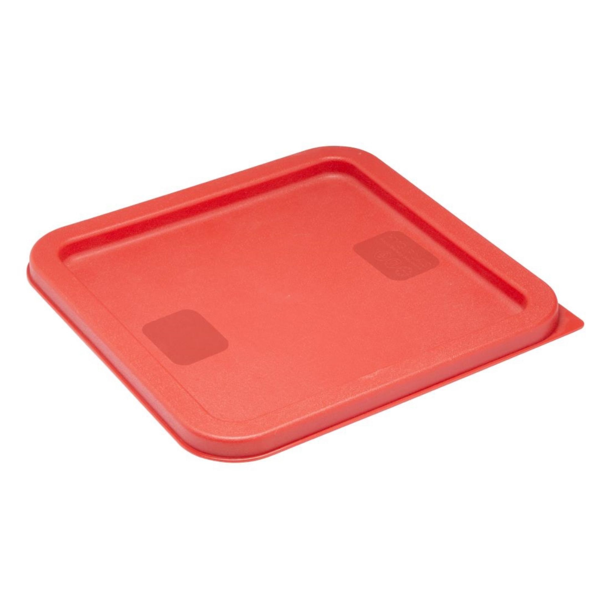 Picture of Hygiplas Square Food Storage Container Lid Red Medium - HY408
