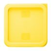 Picture of Hygiplas Square Food Storage Container Lid Yellow Small - HY419