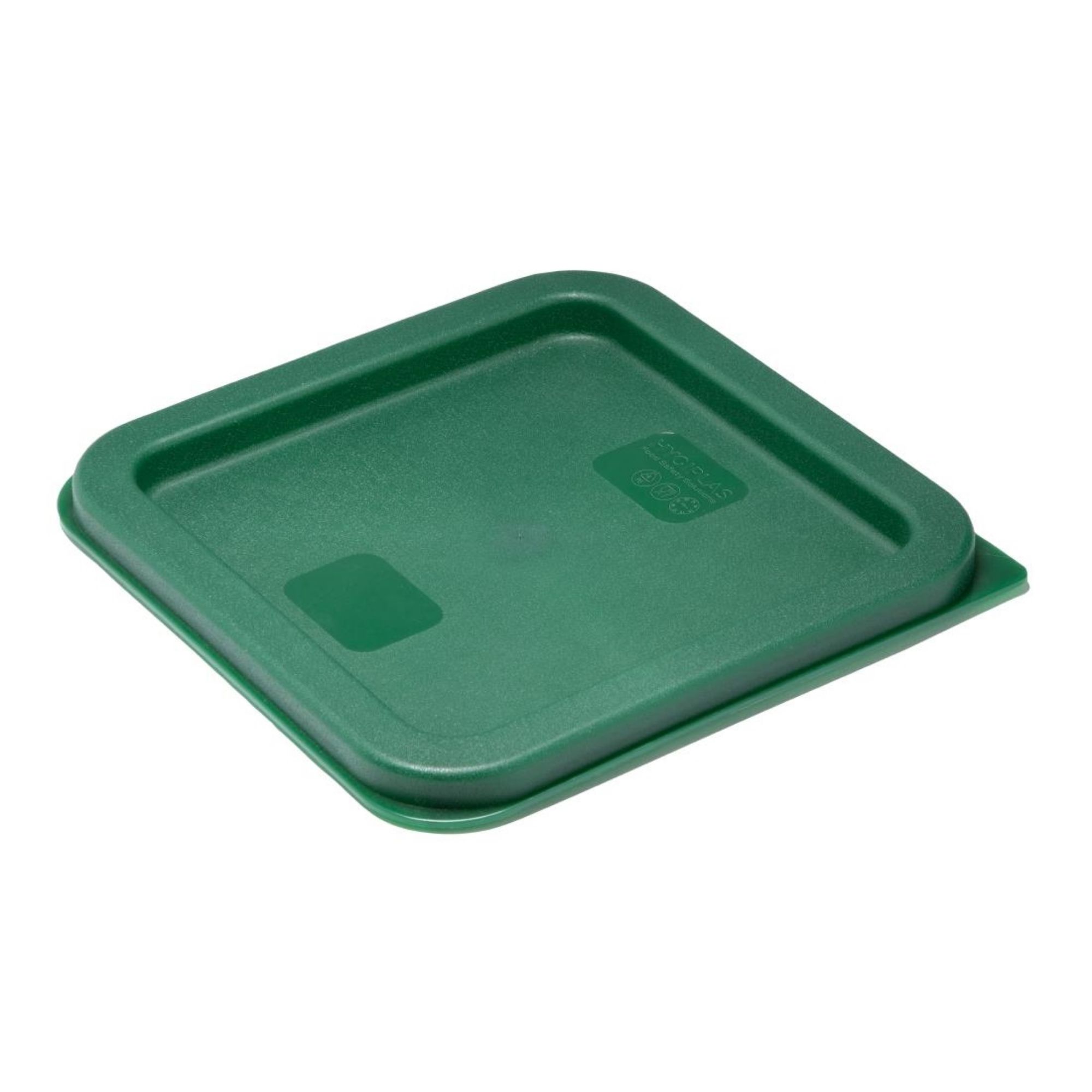 Picture of Hygiplas Square Food Storage Container Lid Green Small - HY413