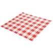 Picture of Fiesta Compostable Red Gingham Greaseproof Sheets 310x190mm (200 Pack) - HY781