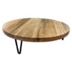 Picture of Olympia Round Display Stand Mango Wood with Metal Legs 300x80mm - HY752