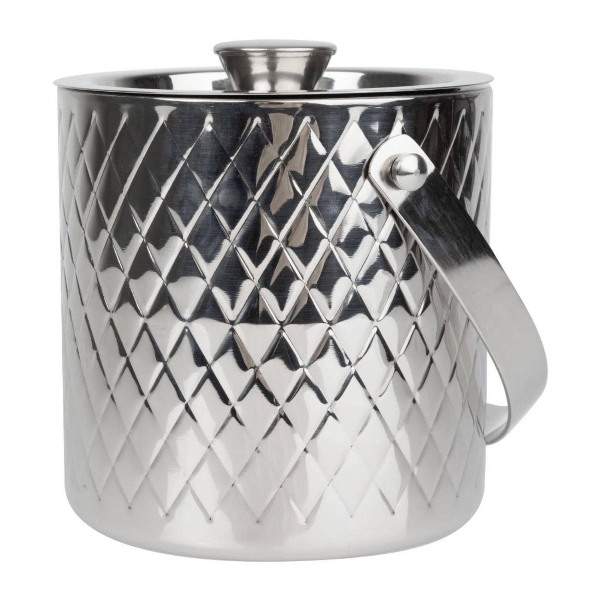 Picture of Olympia Geo Double Wall Ice Bucket Stainless Steel 1950ml - HY134