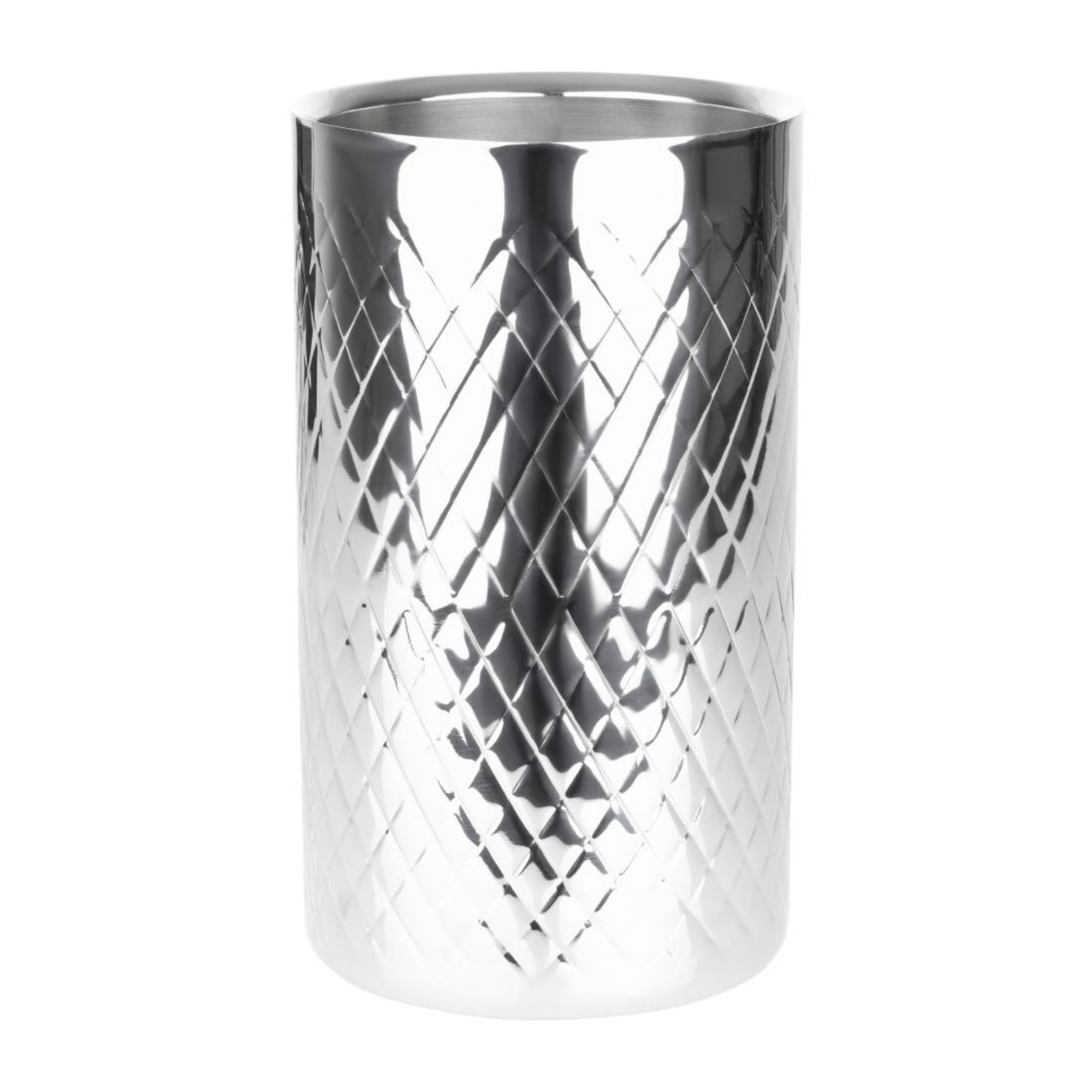 Picture of Olympia Geo Double Wall Wine Cooler Stainless Steel - HY133