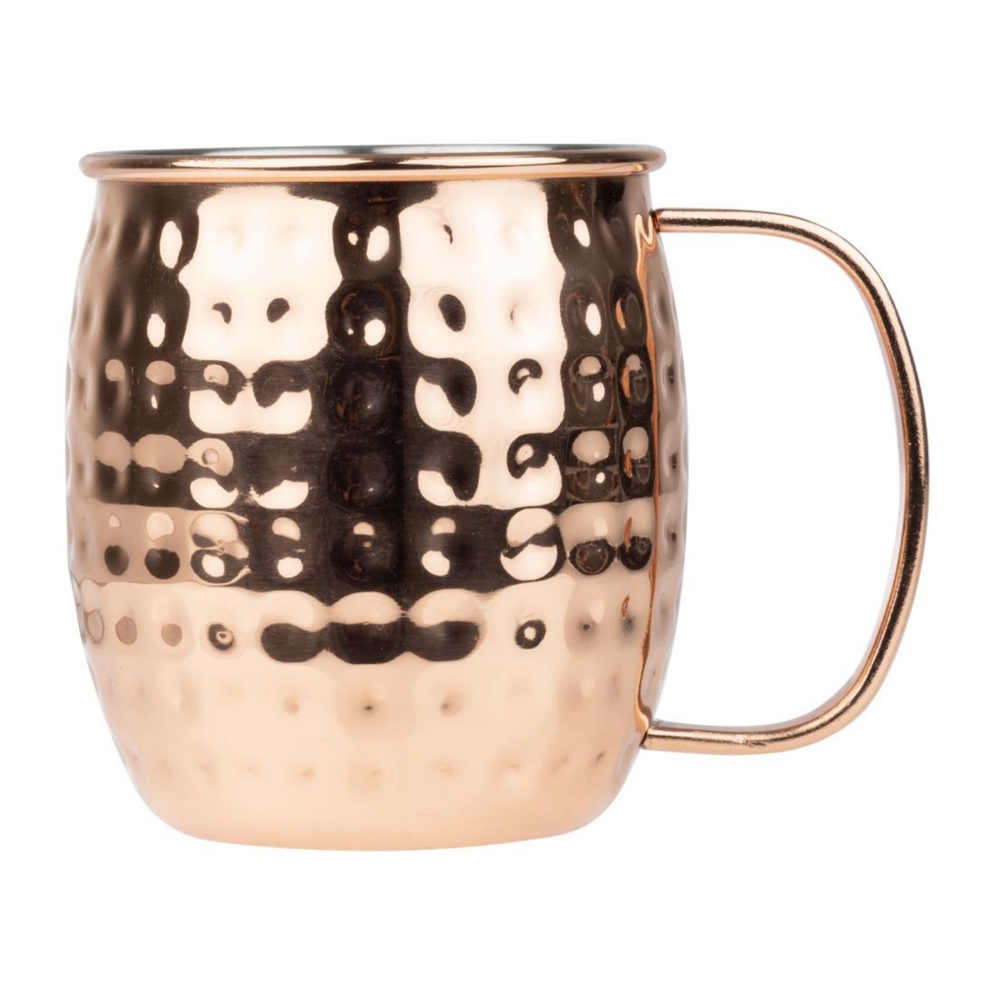 Picture of Olympia Barware Hammered Stainless Steel Copper Coated Mugs 440ml - HY114