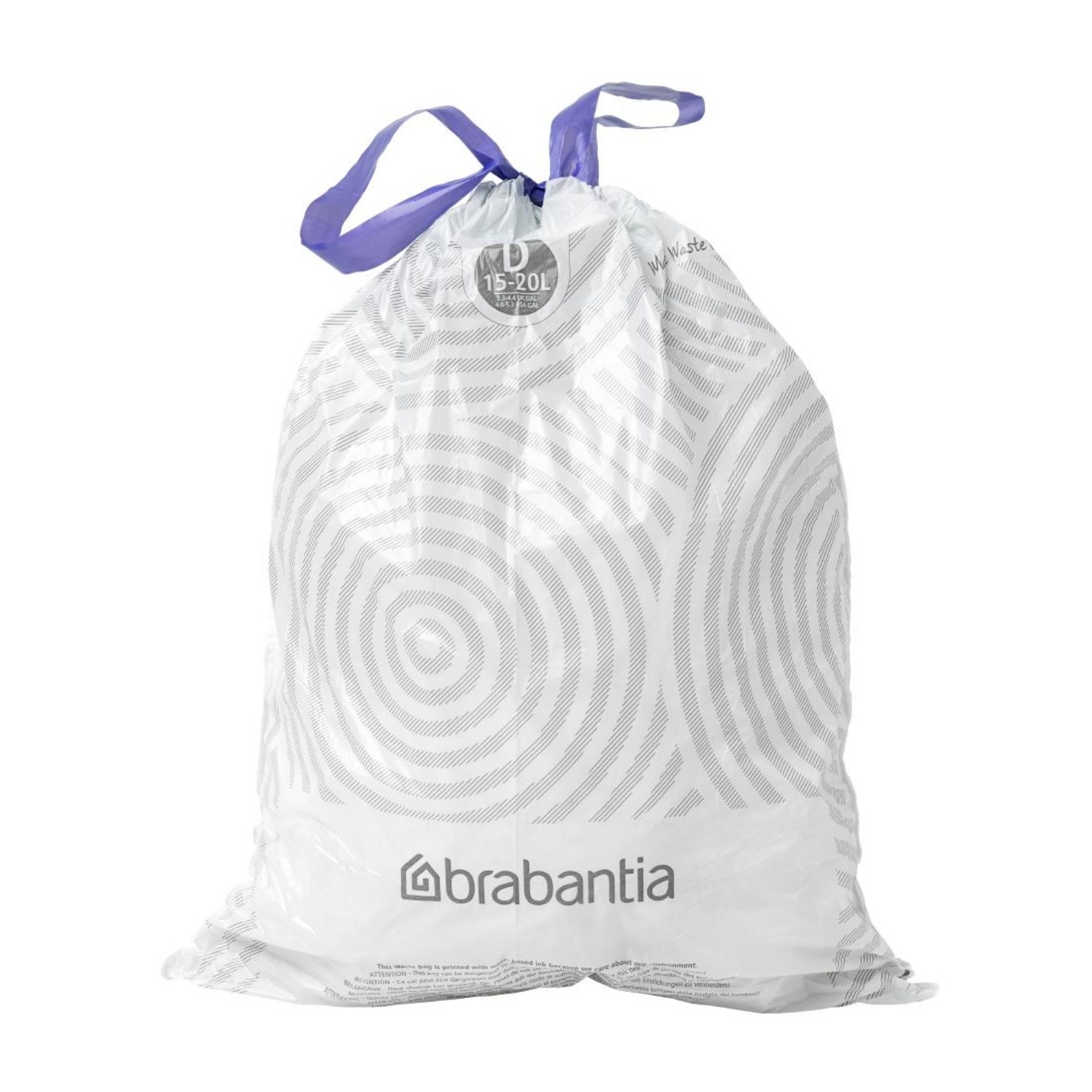 Picture of Brabantia PerfectFit Bin Bags, Code D, 15-20Ltr (40 Pack) - HU180