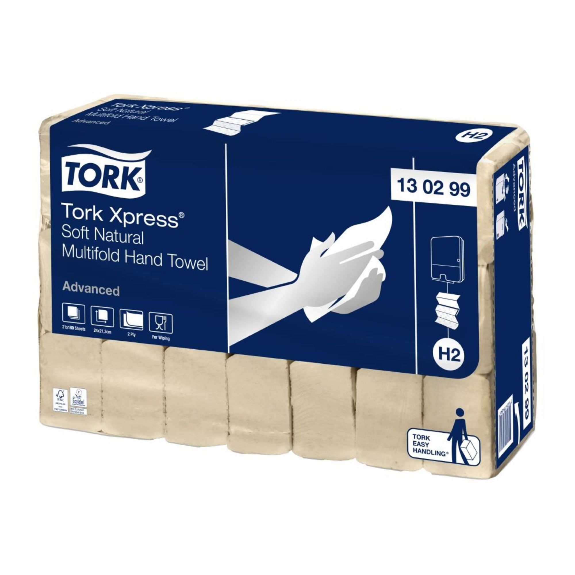 Picture of Tork Xpress Soft Natural Multi-Fold Hand Towels 2Ply (3780 Pack) - HX957
