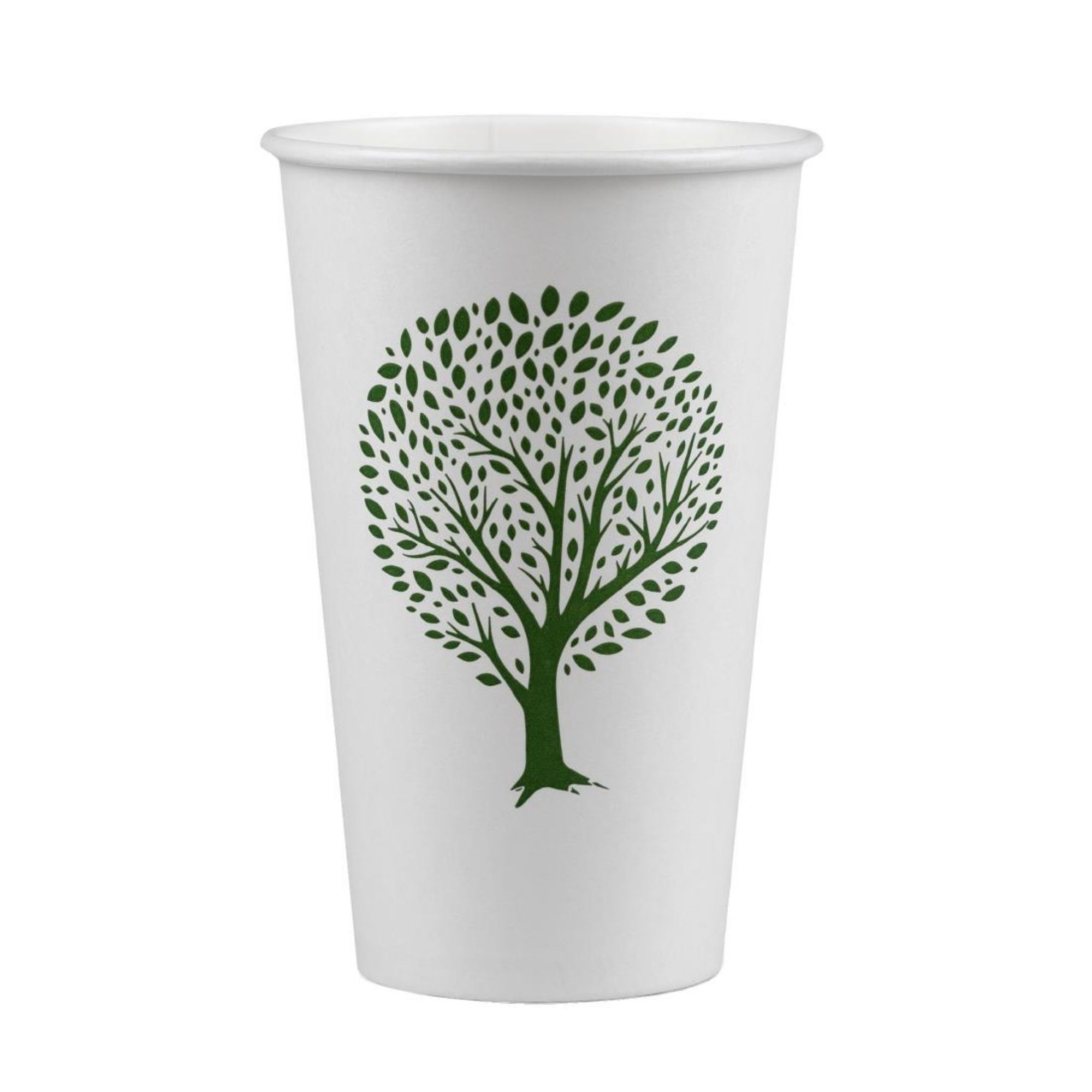 Picture of Vegware Green Tree White Hot Cups 16oz 89-Series (1000 pack) - HX491