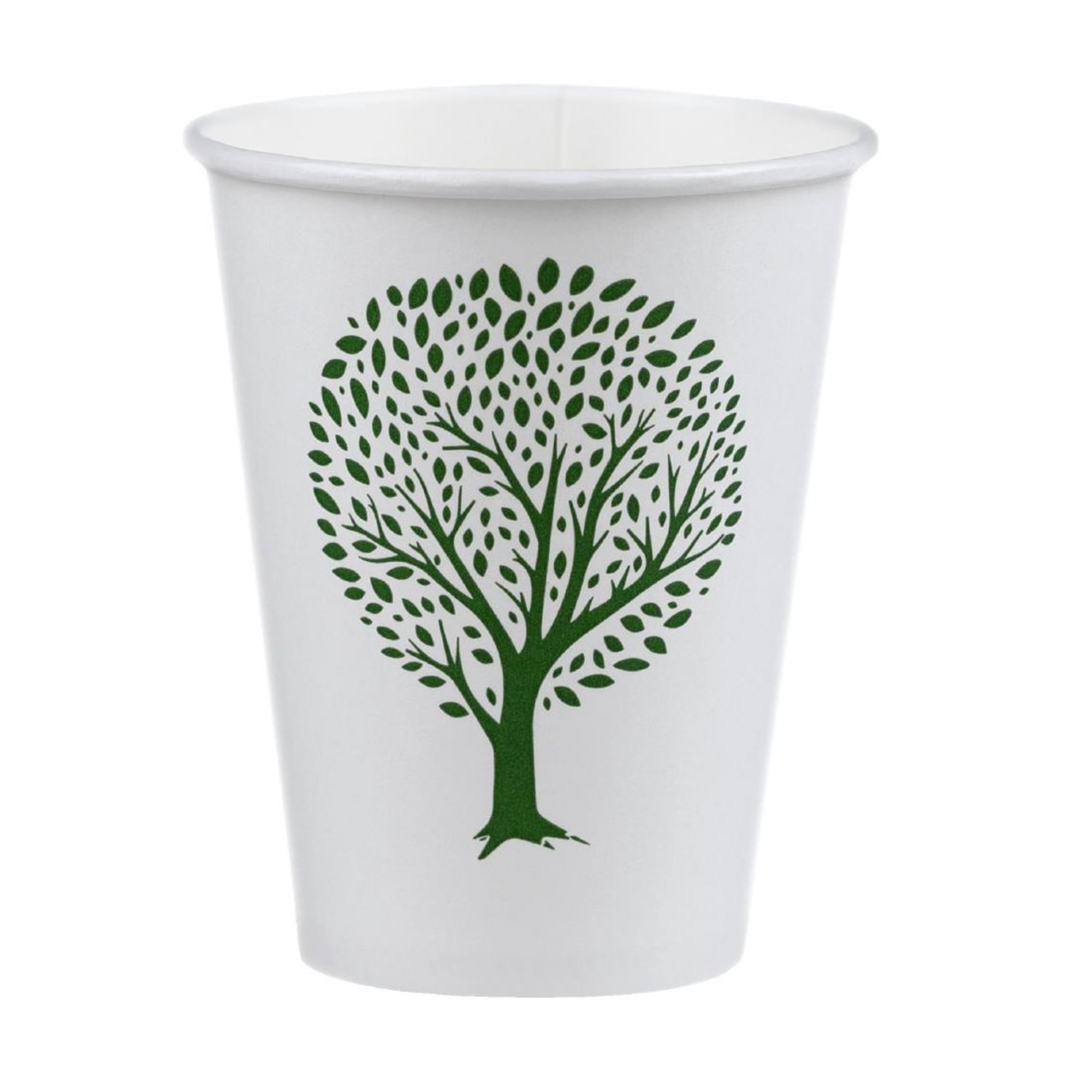 Picture of Vegware Green Tree White Hot Cups 8oz 79-Series (1000 pack) - HX489