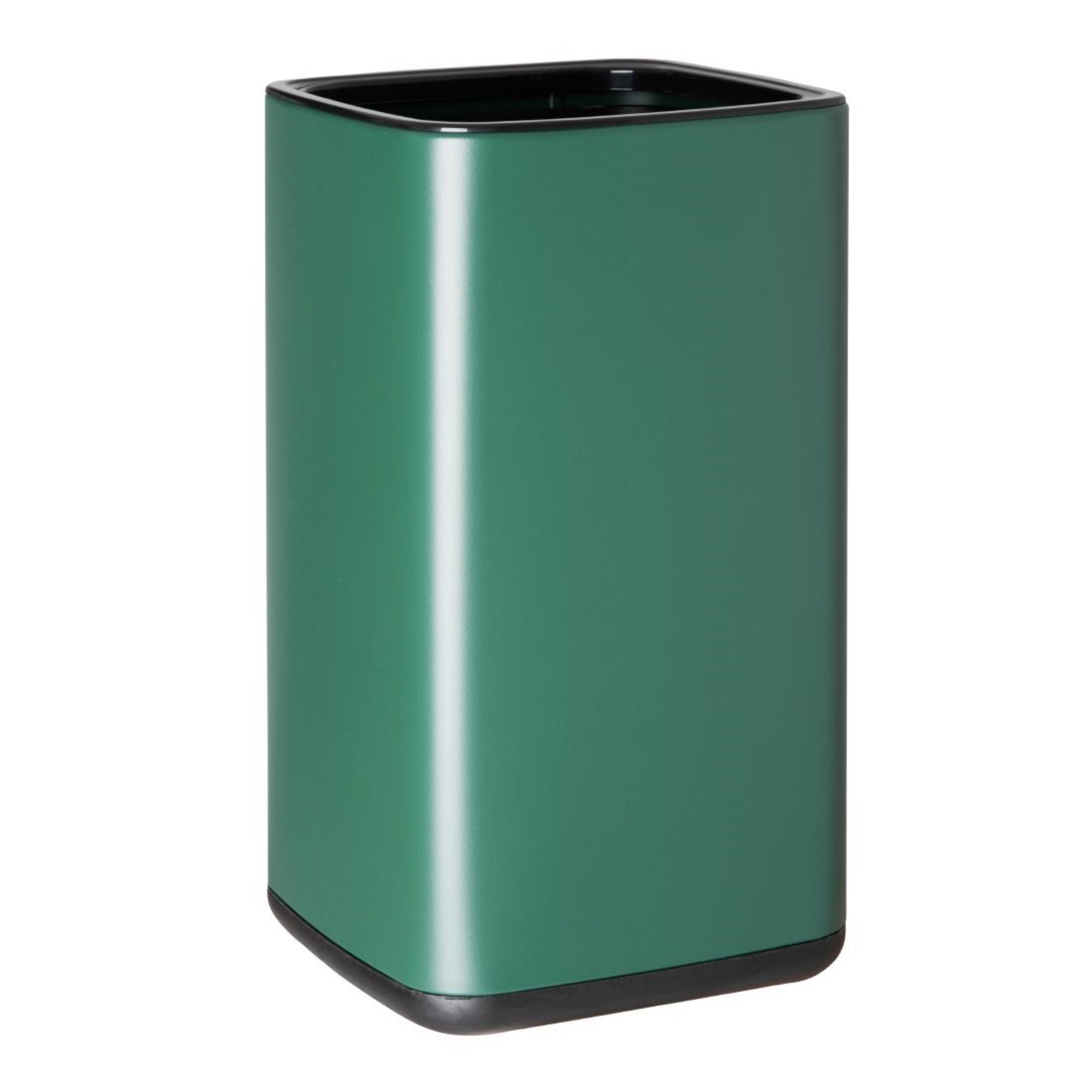 Picture of Bolero Square Waste Bin Green 10Ltr - HX262