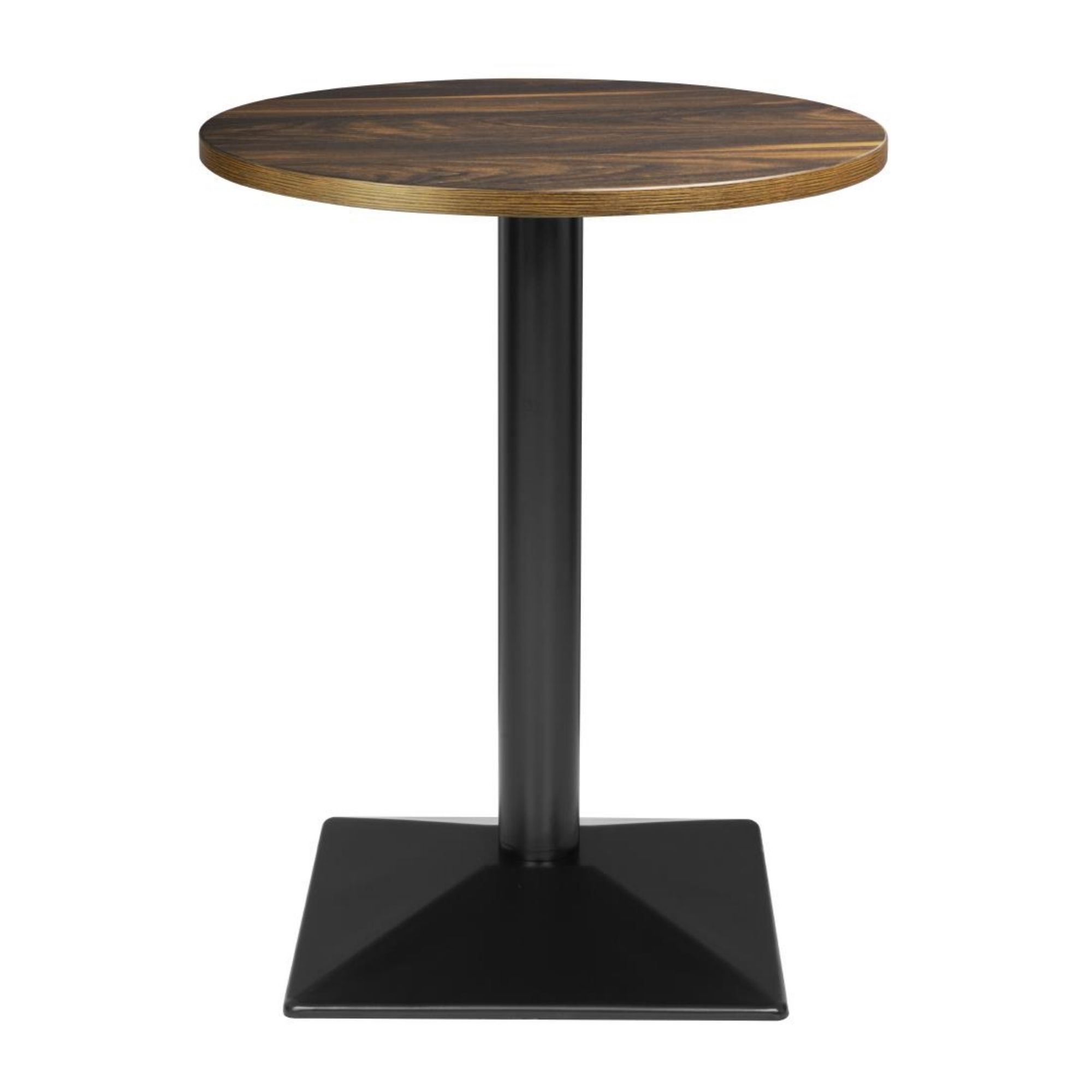 Picture of Bolero Complete Table Round Dark Wood Effect 600mm - HW853