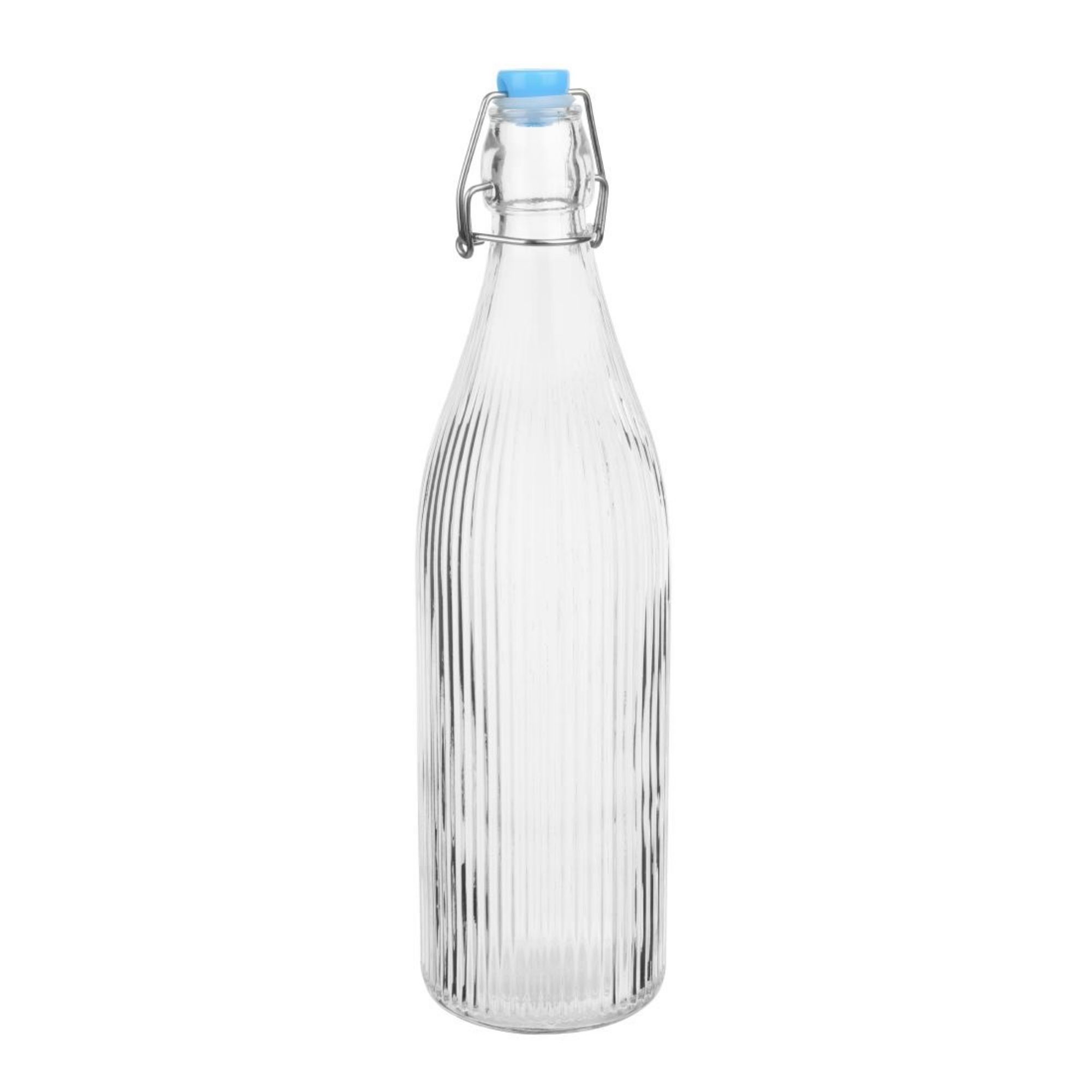 Picture of Olympia Ridged Swing Top Water Bottles 1Ltr (6 Pack) - HW793
