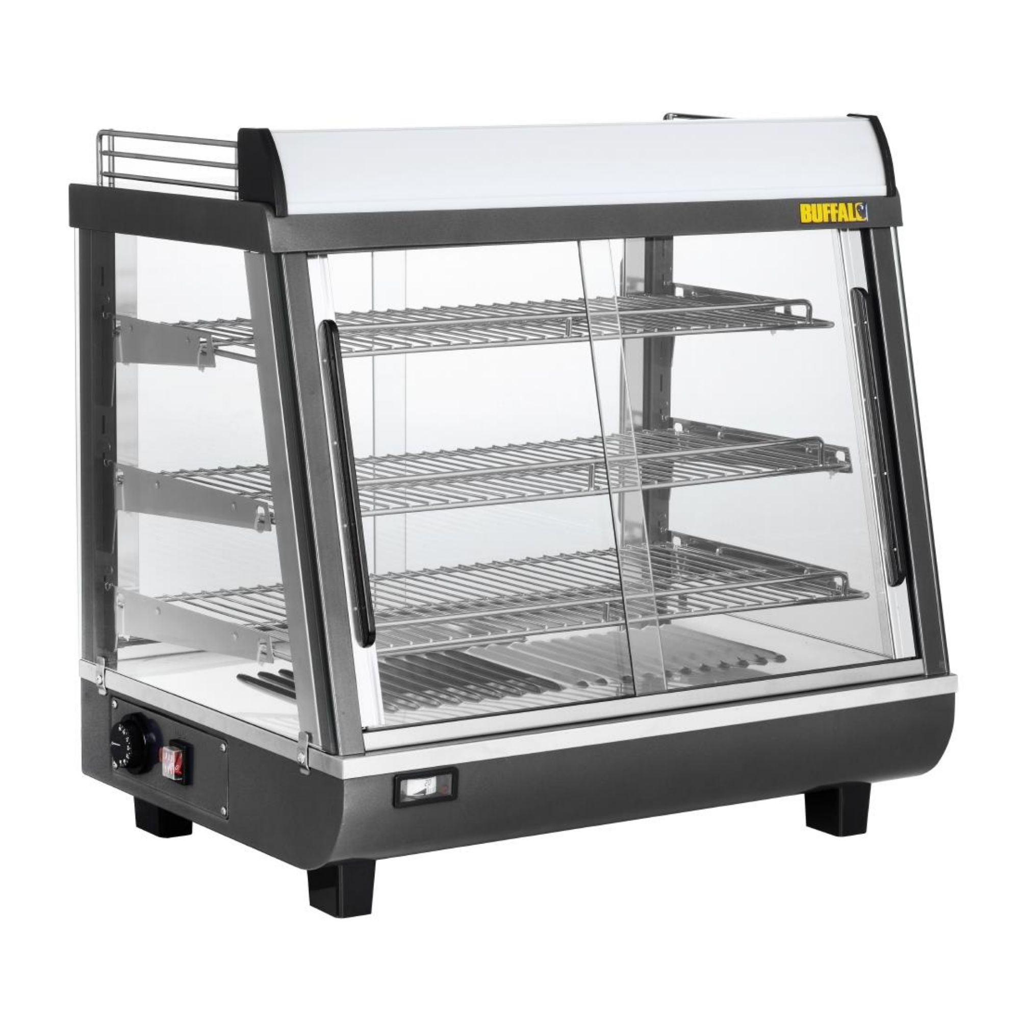 Picture of Buffalo Front and Rear Door Heated Merchandiser 96Ltr - HW927