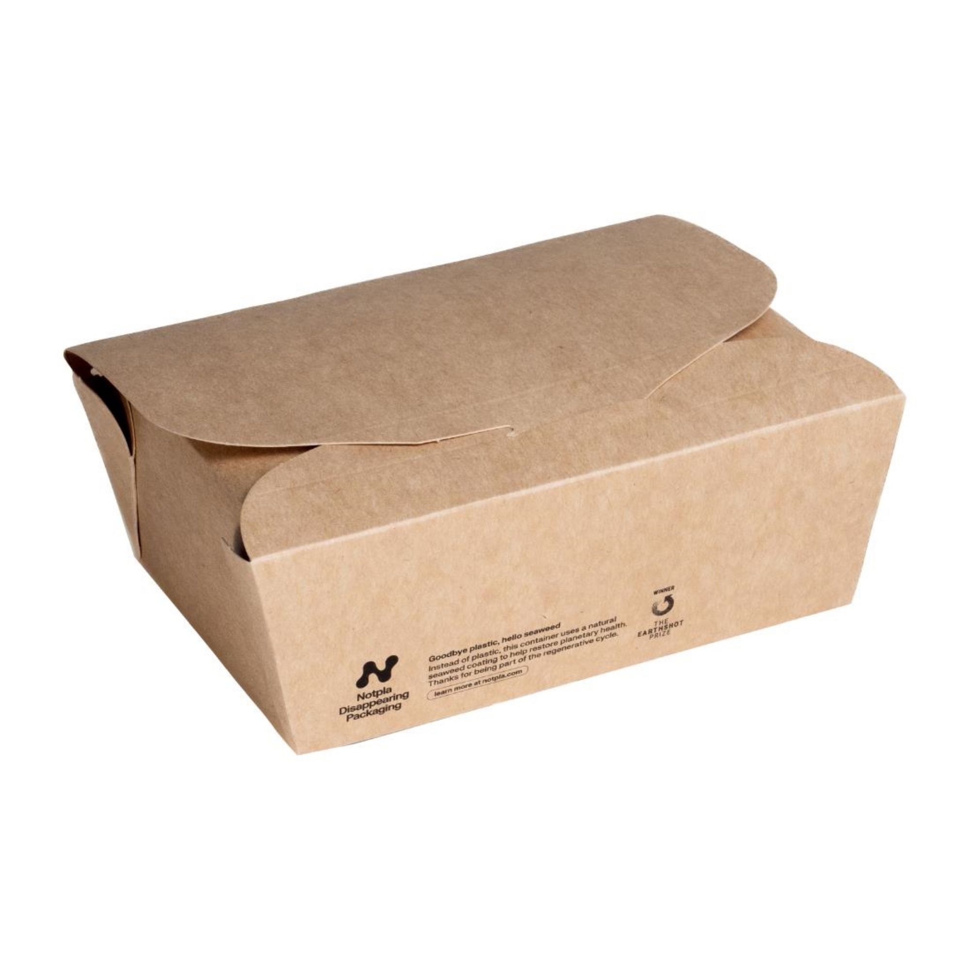 Picture of Notpla Medium Takeaway Boxes 1200ml - Kraft (250 Pack) - HW510