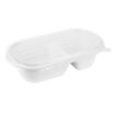 Picture of Fiesta Recyclable PET Lids for Bagasse Oval Containers (100 Pack) - HW630