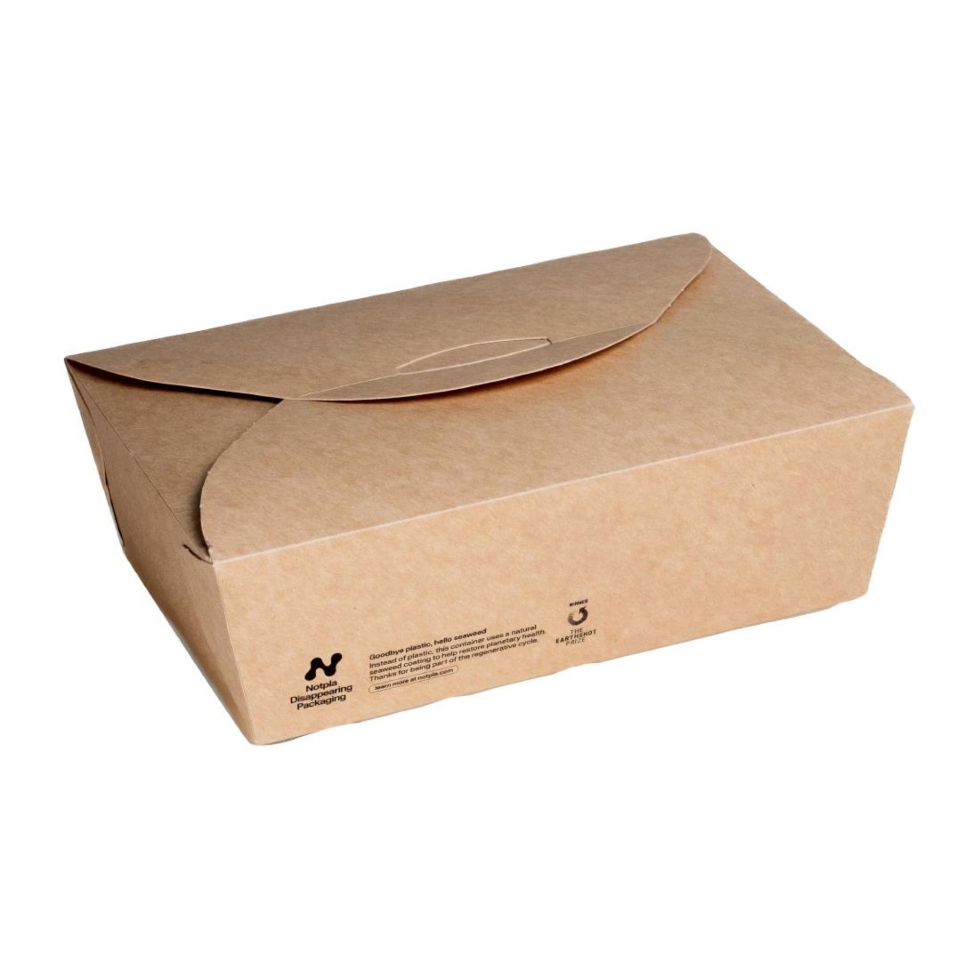Picture of Notpla Large Takeaway Boxes 1750ml - Kraft (220 Pack) - HW511