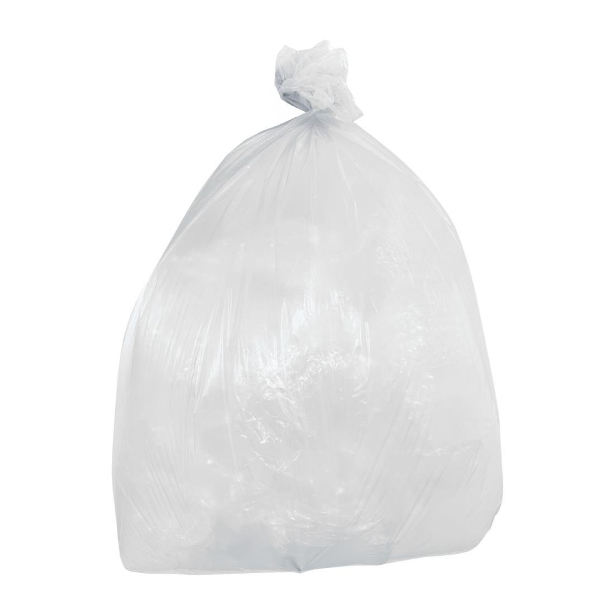 Picture of Jantex Light Duty Bin Bags Clear 80Ltr (200 Pack) - HW690