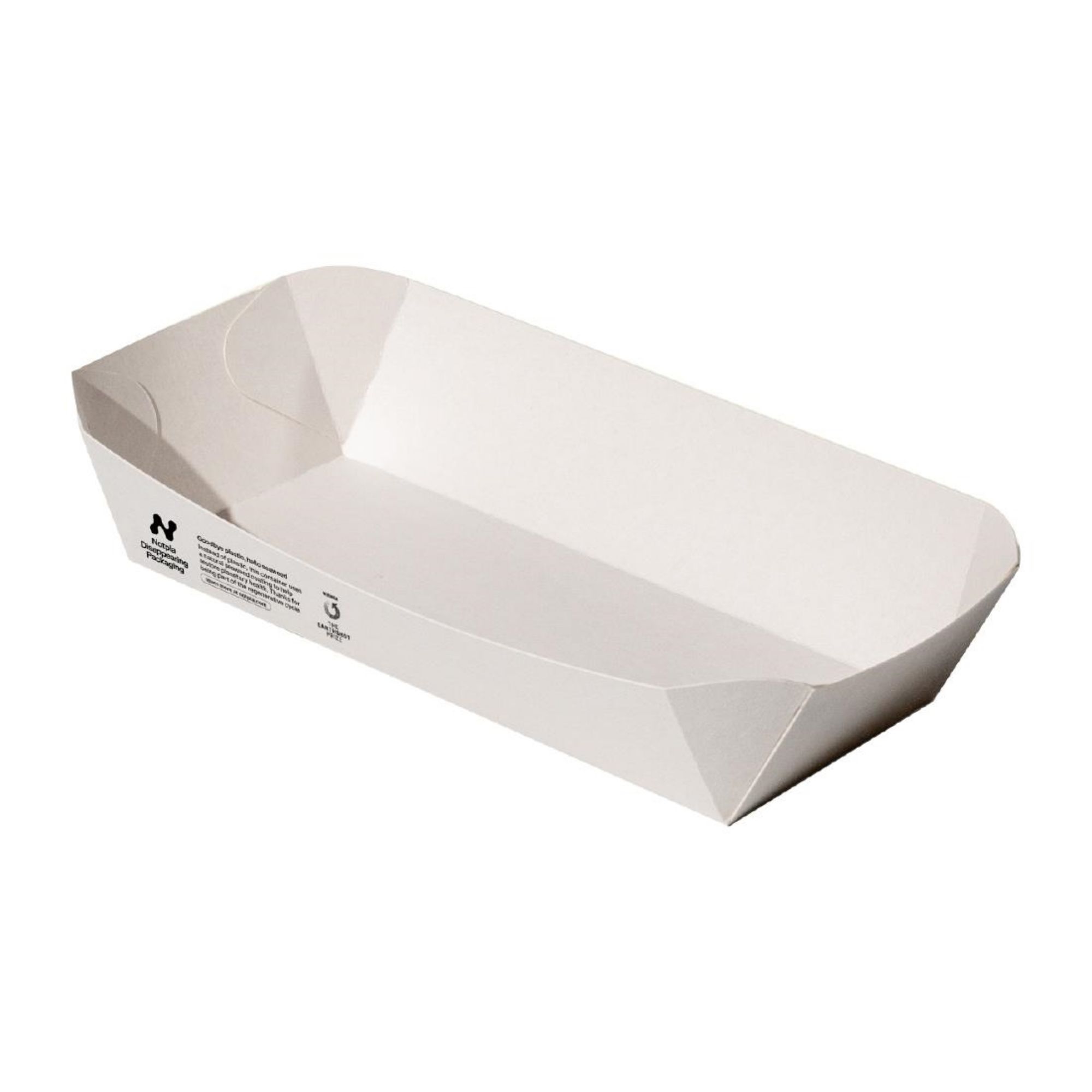 Picture of Notpla 10"x6" Deep Trays - White (340 Pack) - HW506